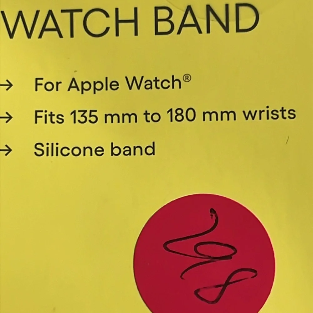 NIB NWT All in Motion Apple Watchfits 135-180mm sport band Unisex black /gray